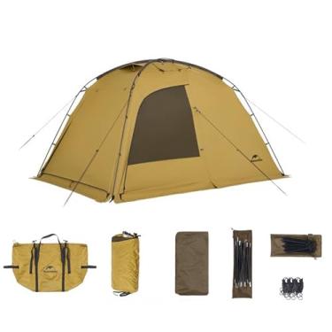 Imagem de Barraca de acampamento Naturehike7.6 para duas pessoas, 4 estações, barraca de proteção solar UPF50+ com 7001 postes de liga de alumínio, PU2000 mm + barraca impermeável para acampamento ao ar livre