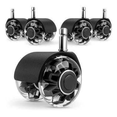 Imagem de Rodas Para Cadeira Escritório Premium Rolamentos Universal