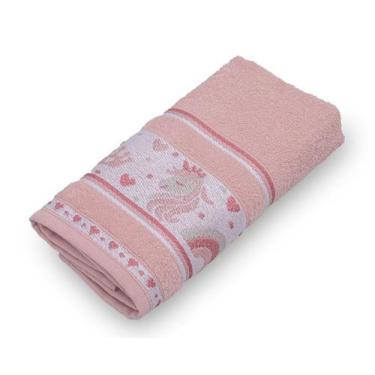 Imagem de Kit 2 Toalhas de Lavabo Infantil Soft Kids Appel, Unicornio Rose