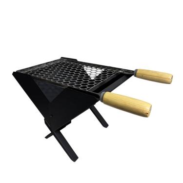 Imagem de Churrasqueira Maleta fogareiro Aço Preto Dobravel Portatil