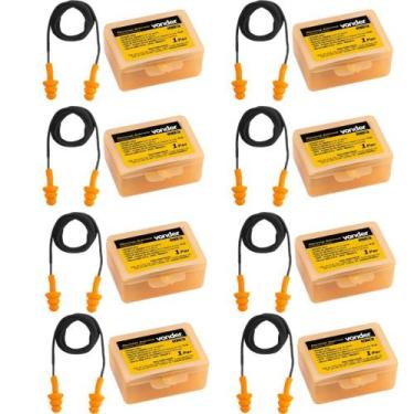 Imagem de Kit Protetor Auditivo tipo Plug Silicone 18 dB  CA 11023 - VONDER, 10 