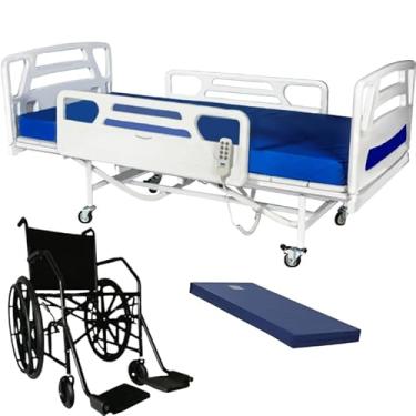 Imagem de Cama Solteiro Motorizada Harmony 3 movimentos (Costas, Altura, Pernas) com Colchão D28 + Cadeira de rodas manual
