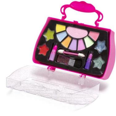 Imagem de Maquiagem e Beleza Infantil Make BRINQ Maleta com SOMBRA/GLO - Polibri