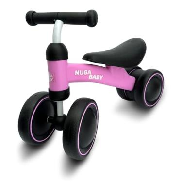 Imagem de Bicicleta De Equilíbrio 4 Rodas Andador Infantil Rosa