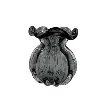 Imagem de Vaso De Vidro Murano Trouxinha Veneza 12X14Cm Jolitex Rosa