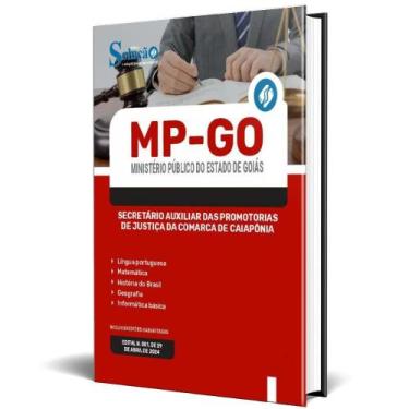 Imagem de Apostila Mp-Go 2024 Secretário Auxiliar Das Promotorias - Editora Solu