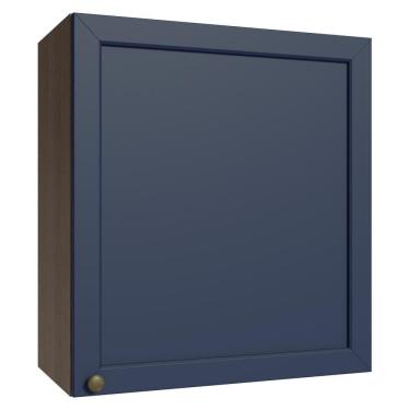 Imagem de Armário Aéreo 60 cm 1 Porta Rustic/Azul Vik Madesa