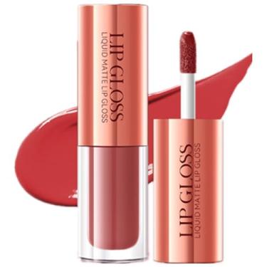 Imagem de SADOER-matte líquido-batom matte-à prova d’água e sem transferência-12 cores-2 g (06#Chá Doce de Pêssego Branco)