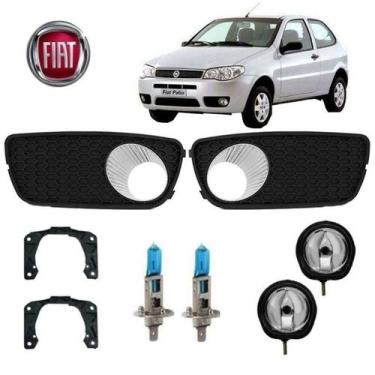 Imagem de Moldura+Farol Auxiliar Palio 2004 H1 SB Par - BWR