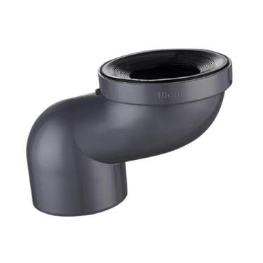 Imagem de MotiveTech Acessório para Troca de Vaso Sanitário, Flange para Troca de Vaso Sanitário, Conector para Troca de Dreno, Troca de Resíduos de Banheira, Adaptador Pr, cinza 10cm