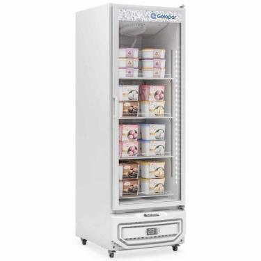 Imagem de Conservador Vertical Porta de Vidro GPF57LP Branco Gelopar 220V