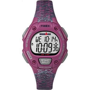 Imagem de Timex Relógio Ironman Classic 30 tamanho médio, Textura rosa/cinza, Digital