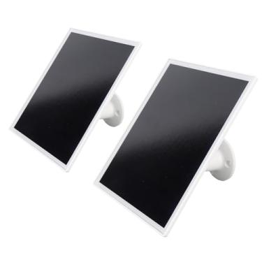 Imagem de Asixxsix 2PCS 6W Painel Solar para Câmera de Segurança para Spotlight Cam Plus Pro Bateria, Carregador de Painel Solar IP66 à Prova D'Água com Cabo de 9,8 PÉS, de Câmera