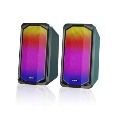 Imagem de Caixa de Som Gamer para PC, Alto-falantes Estéreo USB, 2 Unidades