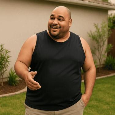 Imagem de Regata Dry-Fit Masculina Tamanhos Plus Size Básica - ProStreet, Preto,