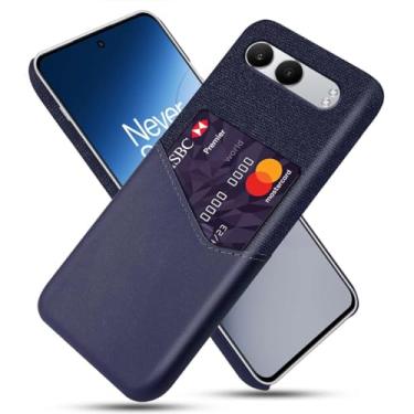 Imagem de Capa para Oneplus Nord 4,Tela e tampa de couro PU,Antideslizante,360°cobertura completa à prova de choque com 1 slot de cartão atrás,Prevenção de queda-Blue