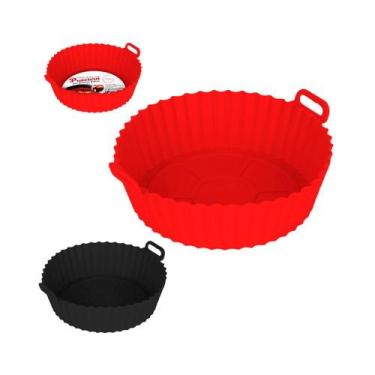 Imagem de Forma De Silicone Redonda Air fryer Fritadeira 19 cm  - Pratika