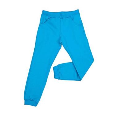 Imagem de Calça Moletom Infantil Menino Menina Moletinho Cores Lisa Jogger Skinn