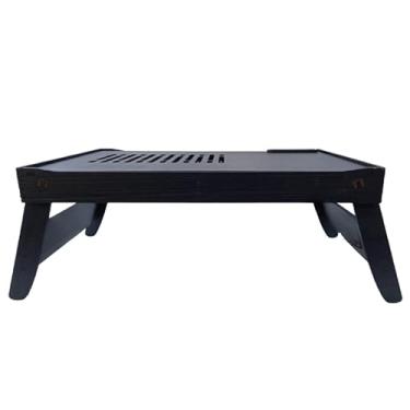 Imagem de Mesinha Para Laptop Notebook Portátil Sofá Home Office Com Suporte Para Celular(Preto)