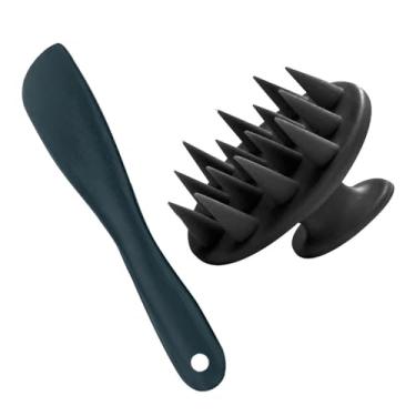 Imagem de Kit Massageador Lavatório de Silicone e Espátula (PRETO)