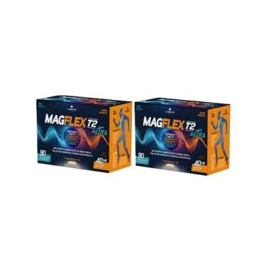 Imagem de Kit 2 Magflex T2 Ultra Colágeno Tipo2 Mag Vit D - 60 Cáps - La San Day
