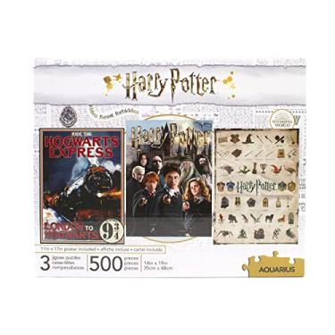 Imagem de Aquarius Conjunto de 3 quebra-cabeças, cada inclui 5000 peças de Harry Potter Puzzle