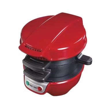 Imagem de Sanduicheira Máquina De Fazer Hambúrguer Elétrica 220V Vermelho