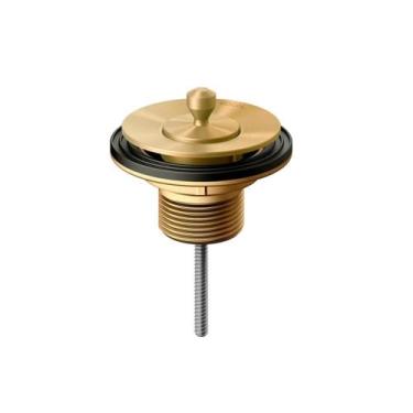 Imagem de Válvula Saida Dagua Universal Arte Tampa Metal Ouro Polido - Docol