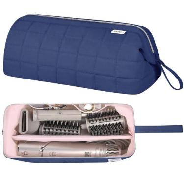 Imagem de Organizador de malas de viagem para ferramentas de cabelo KarSyon Blue