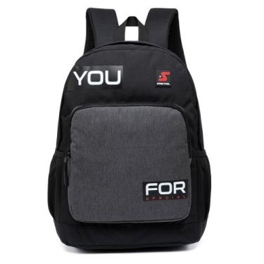 Imagem de Mochila Spector Reforçada Escolar Masculina Casual, U