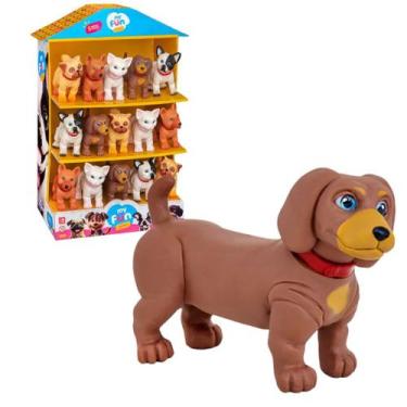 Imagem de Bonecos Coleção My Fun Pets Cachorrinho Salsicha - Adijomar Brinquedos