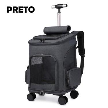 Imagem de Bolsa Mochila com Rodinhas Lorben para Transporte de Pets Cães Gatos, 