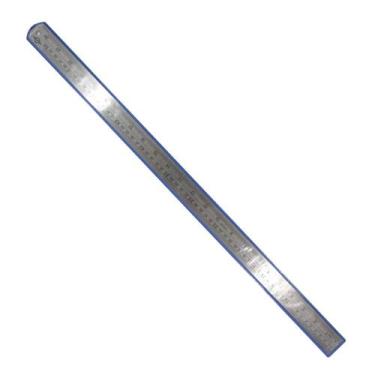Imagem de Régua Aço Inox 60cm 24 Polegadas Desenho Projeto Brasfort