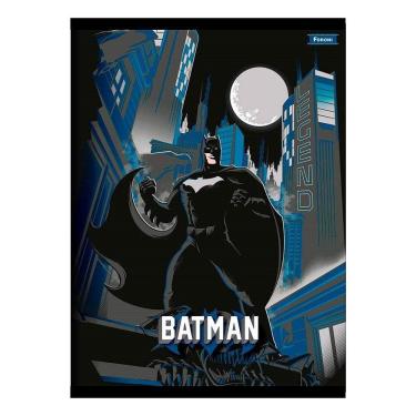 Imagem de Caderno Brochurão Foroni Batman 60 Folhas - Embalagem com 10 Unidades