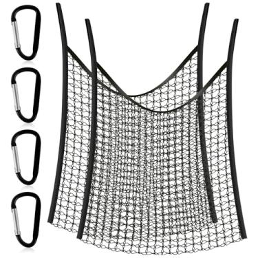 Imagem de ZJRDYYK Saco de rede de feno de alimentação lenta, 2 peças de redes de feno de alimentação lenta para cavalos e cabras, sacos de feno de alimentação lenta, rede alimentadora de feno de cavalo, rede de