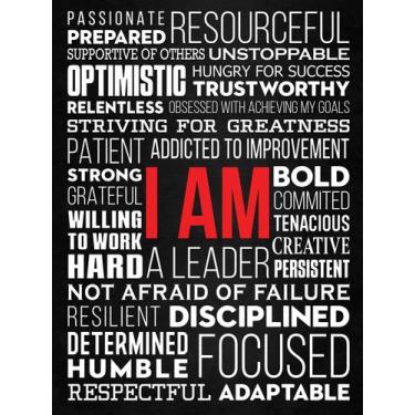 Imagem de Pôster motivacional HoneyKick Office Wall Art 30x40cm sem moldura