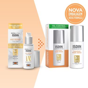 Imagem de Protetor Solar Facial Isdin Fusion Water Magic Repair Oil-Control Fps50 50ml
