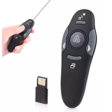 Imagem de Controle Remoto p/Apresentações PowerPoint Wireless com Laser Vermelho USB até 15m de distância – Evite constrangimentos e ganhe credibilidade