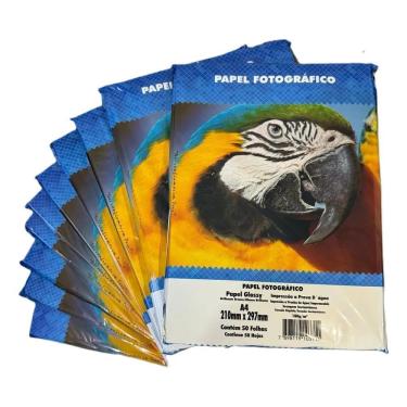 Imagem de 2X 200 Folhas Papel Fotografico 180G Glossy A4 Masterprint