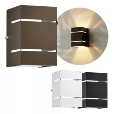 Imagem de Kit 04 Arandelas Alumínio 2 Focos 2 Frisos Parede Muro MF115 - Mega Fo