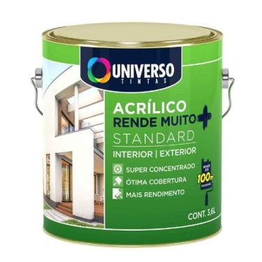 Imagem de Tinta Acrilica Latex Rende Muito + Verde Kiwi 3.6 - Universo