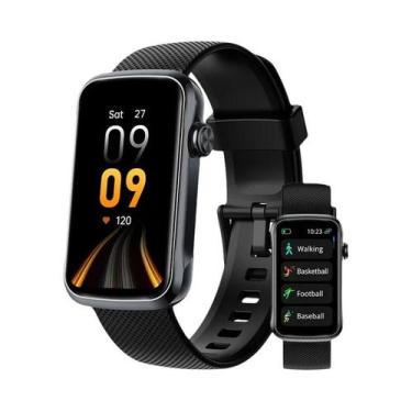 Imagem de Smartwatch Feminino Com Tela Total De 1.47'' Pulseira Esportiva Monito