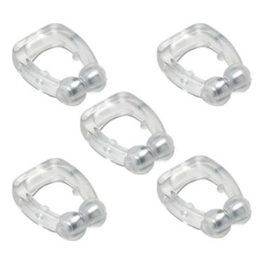 Imagem de Kit com 5 Clips Nasais Magnéticos Anti-Ronco  Sono Tranquilo e Respira
