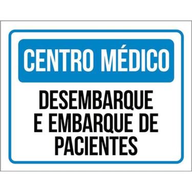 Imagem de Kit 10 Placa Centro Médico Desembar Embar Pacientes 36X46