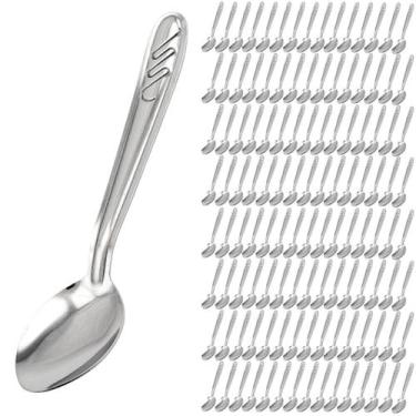Imagem de Jogo 120 Peça Colher De Sobremesa Talher De Mesa Restaurante - UNIVEND