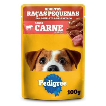 Imagem de Ração Úmida Pedigree Sachê Adulto Raça Pequena Sabor Carne ao Molho 10