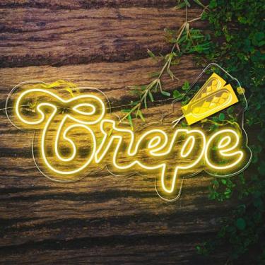 Imagem de Painel Neon Led Crepe Suiço Decoração Lanchonete Salgado - OntheLight