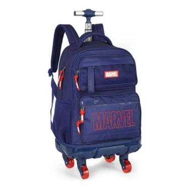 Imagem de MOCHILA COM RODINHAS 360 JUVENIL autêntico MARVEL AVENGERS