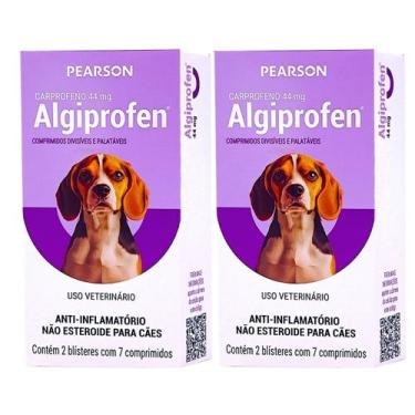 Imagem de 2 Algiprofen Anti-inflamatório 44mg Cães até 10Kg Pearson - Pearson Sa
