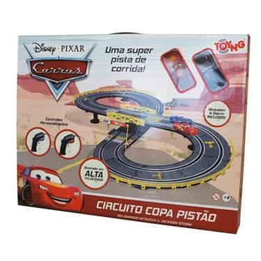 Imagem de Pista Elétrica Carros Disney Copa Pistão - Toyng 52403